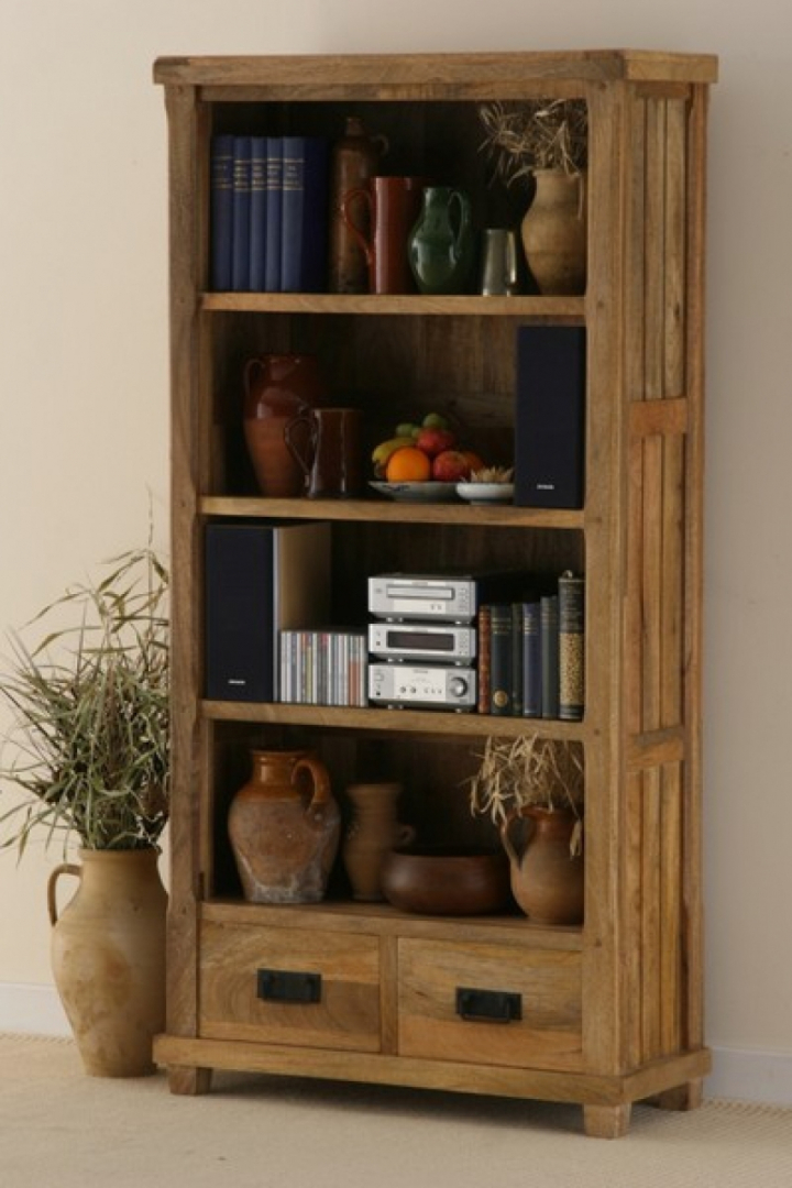 Bücherschrank Massivholz Teak