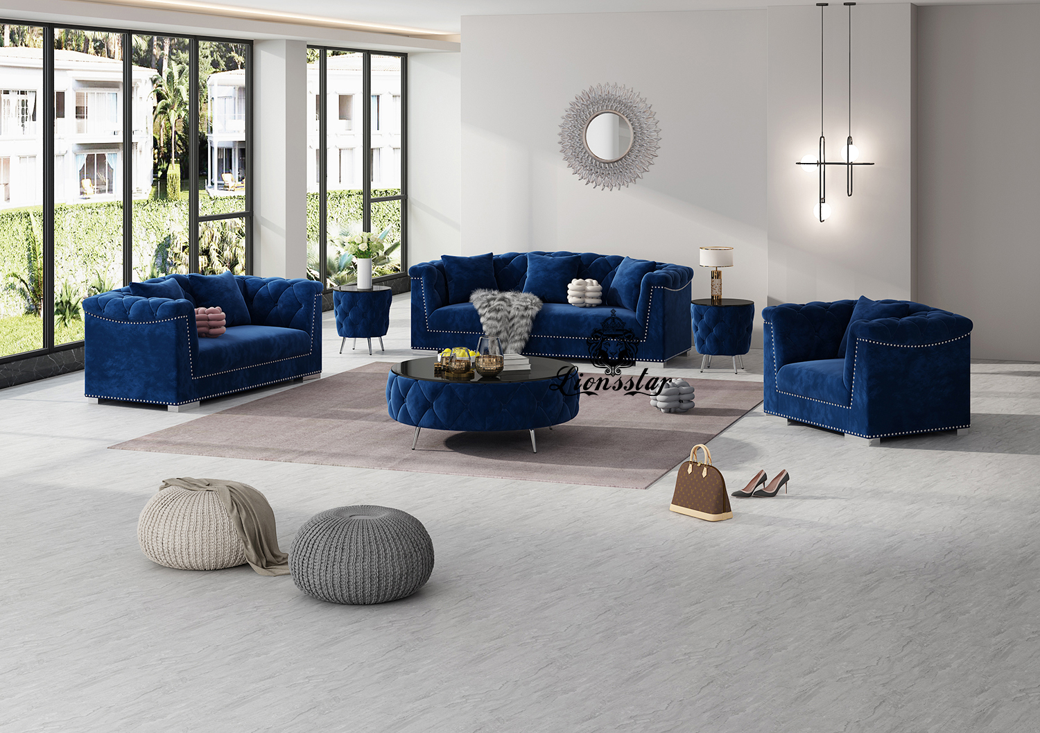 Luxus Design Couchgarnitur Rivoli