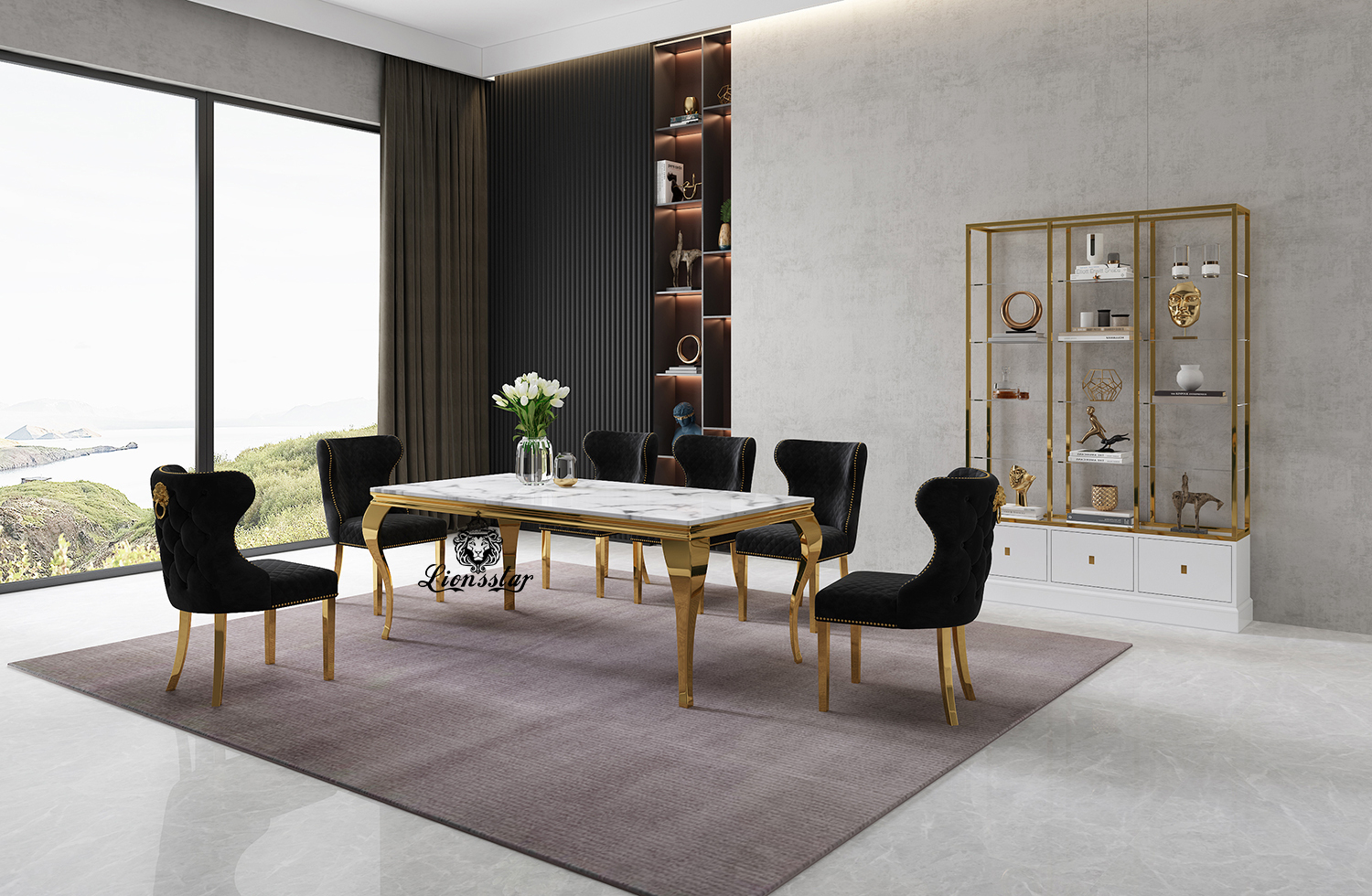 Luxus Designer Esstisch Leonis Aurum II