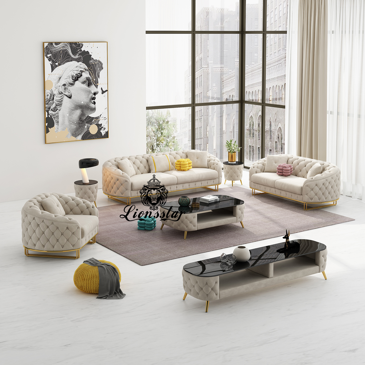 Luxus Designer Sofaset Nizza