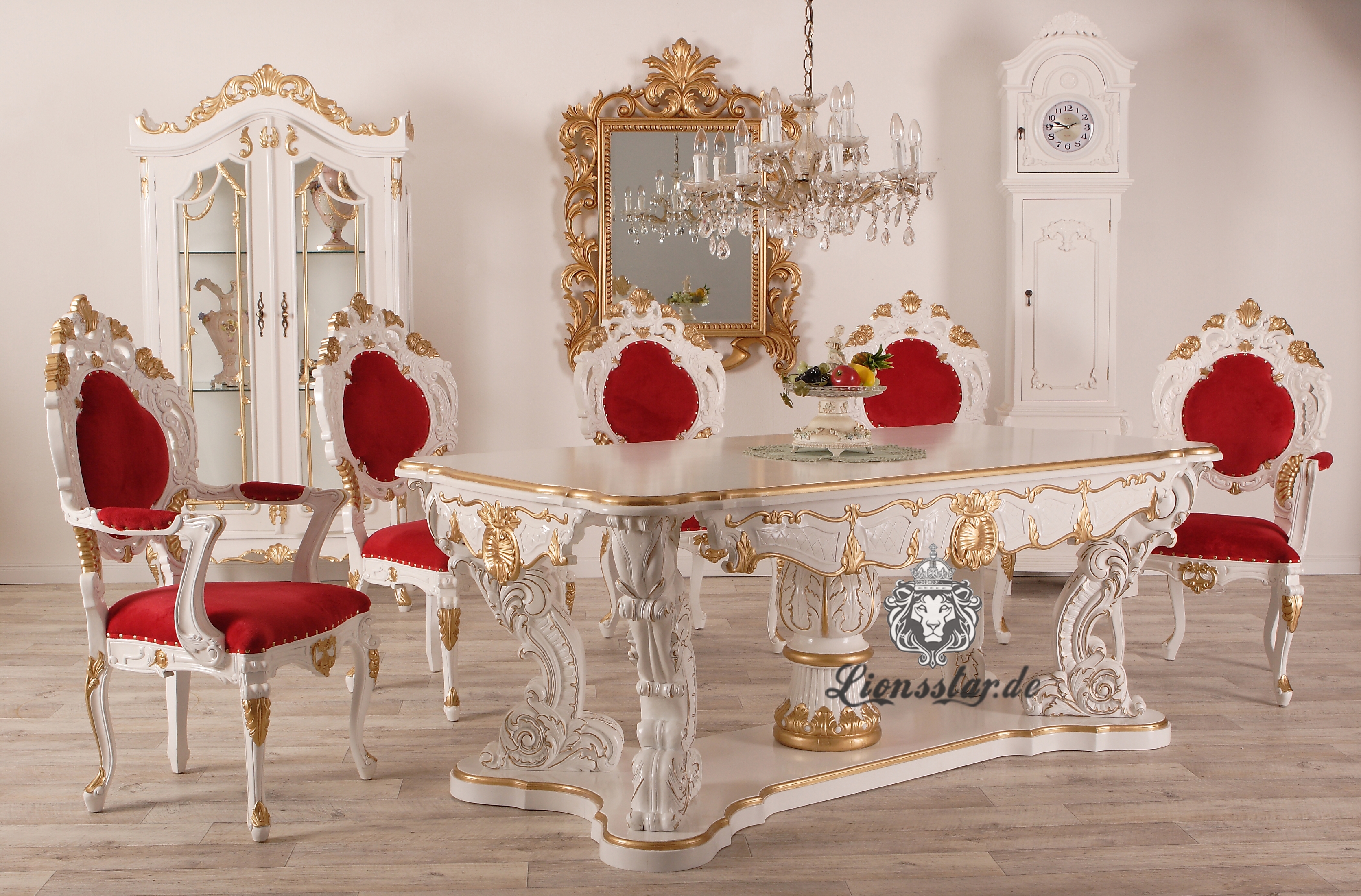 Esstisch mit Stühlen Barockstil | Lionsstar GmbH