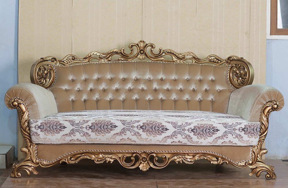 Luxus Barocksofa Gold 