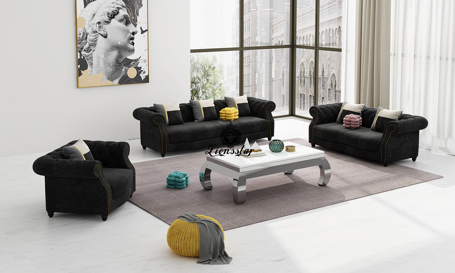 Designer Luxus Sofa Set Arizona