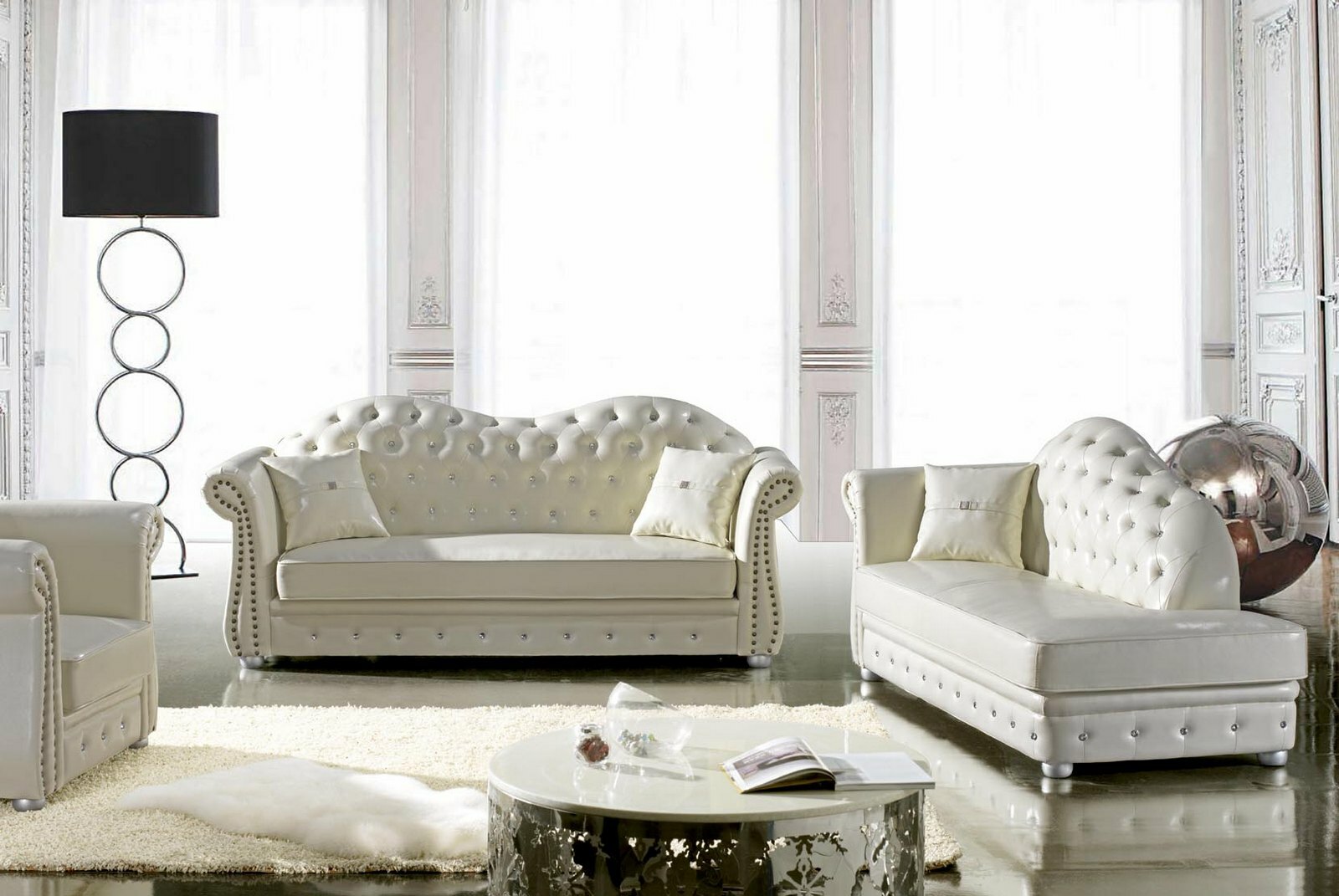 Couchgarnitur Leder Weiß | Lionsstar GmbH