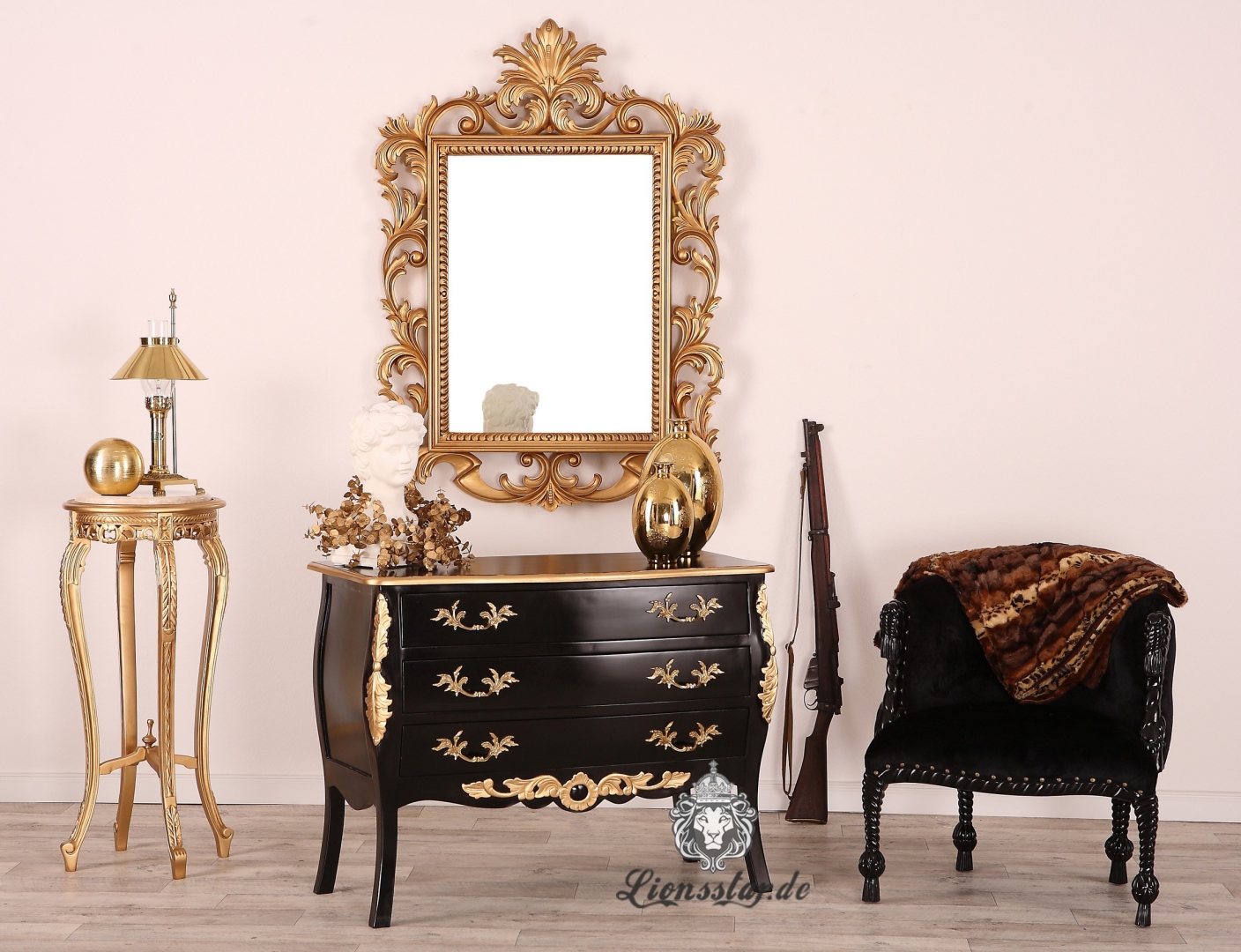 Kommode Schwarz Gold 2021 Kommode Schwarz Gold 2021