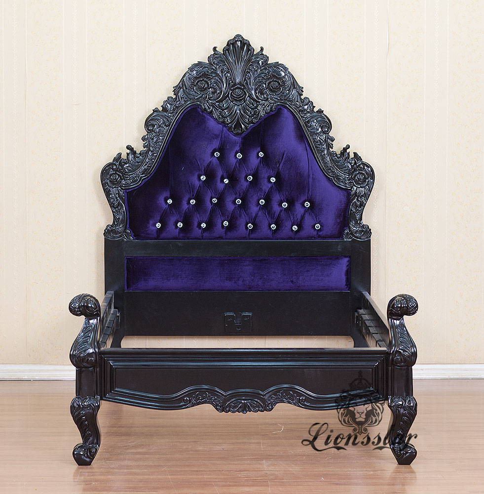 Rokoko Louis Bett Lila | Lionsstar GmbH
