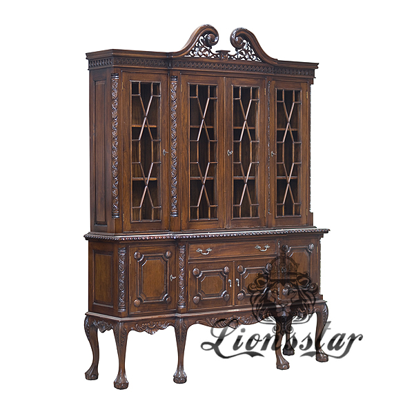 Massivholz Vitrine König