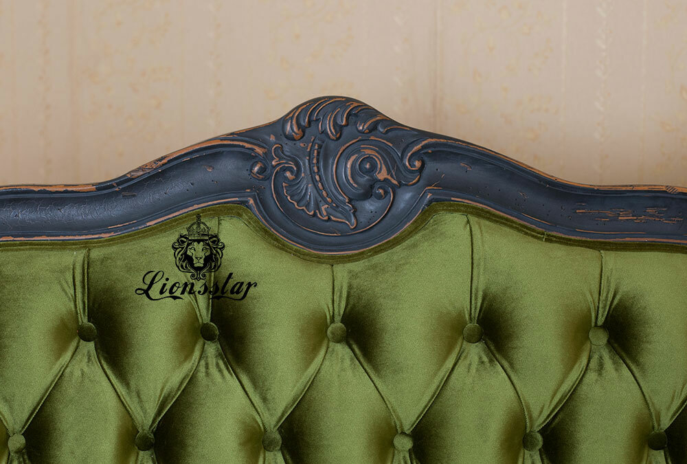 Barock Sofa Shabby Stil Velvet Gesteppt Barock Sofa Shabby Stil Velvet Gesteppt
