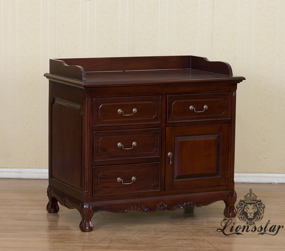 Anrichte Barock Mahagoni Holz A.282 Anrichte Barock Mahagoni Holz A.282
