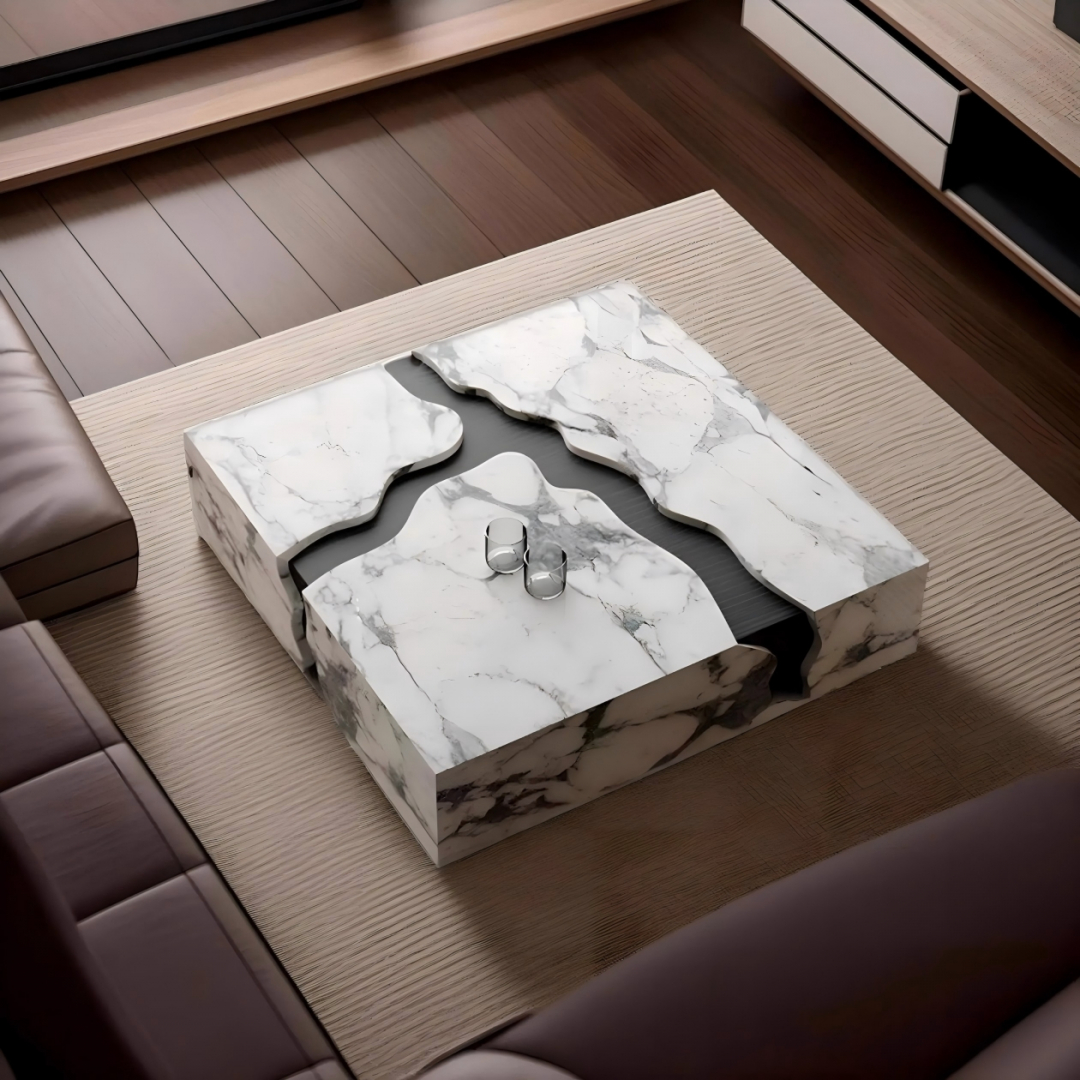 Couchtisch Design Marmor Massiv 