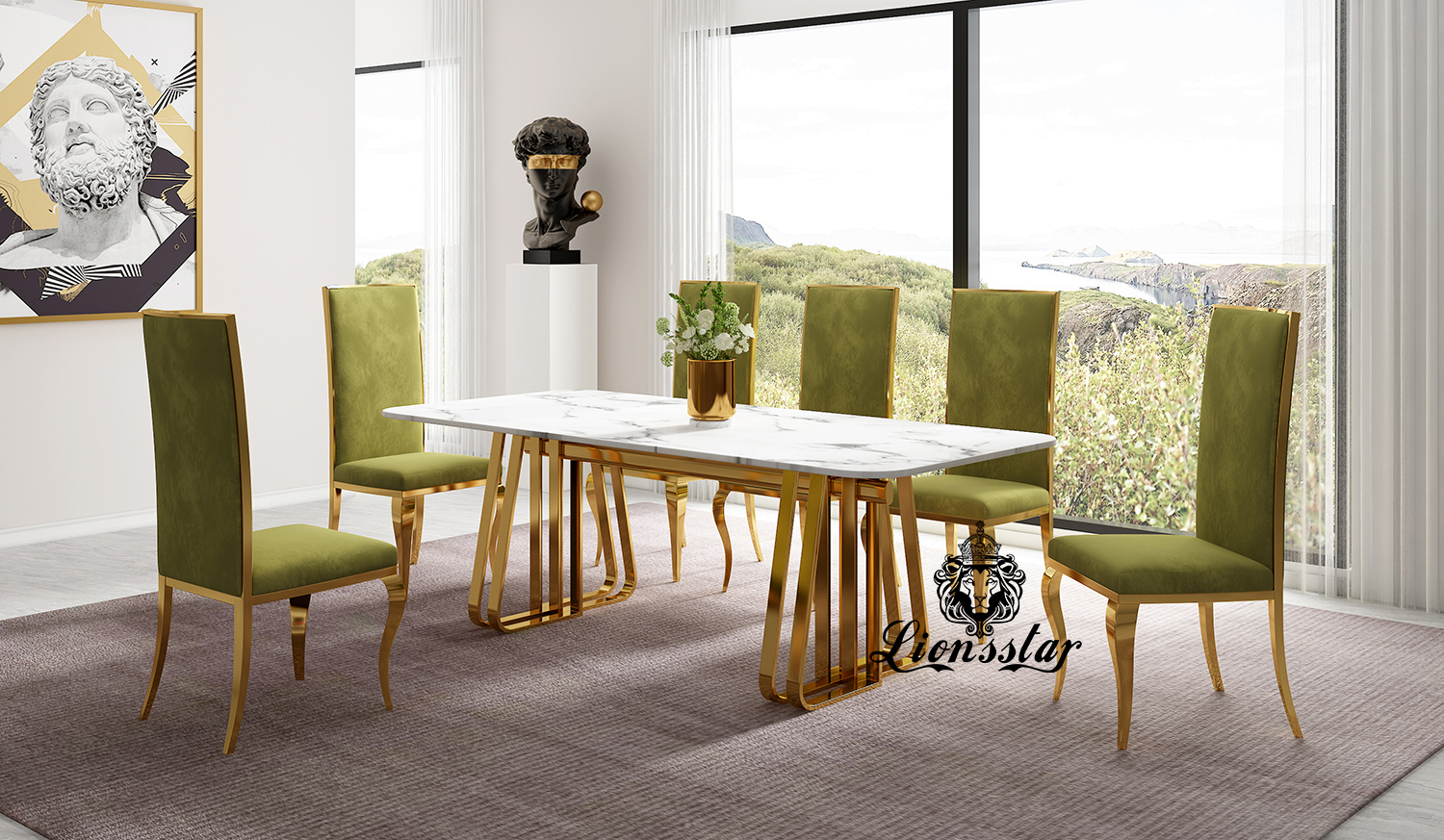 Luxus Esstisch King Design Golden Luxus Esstisch King Design Golden