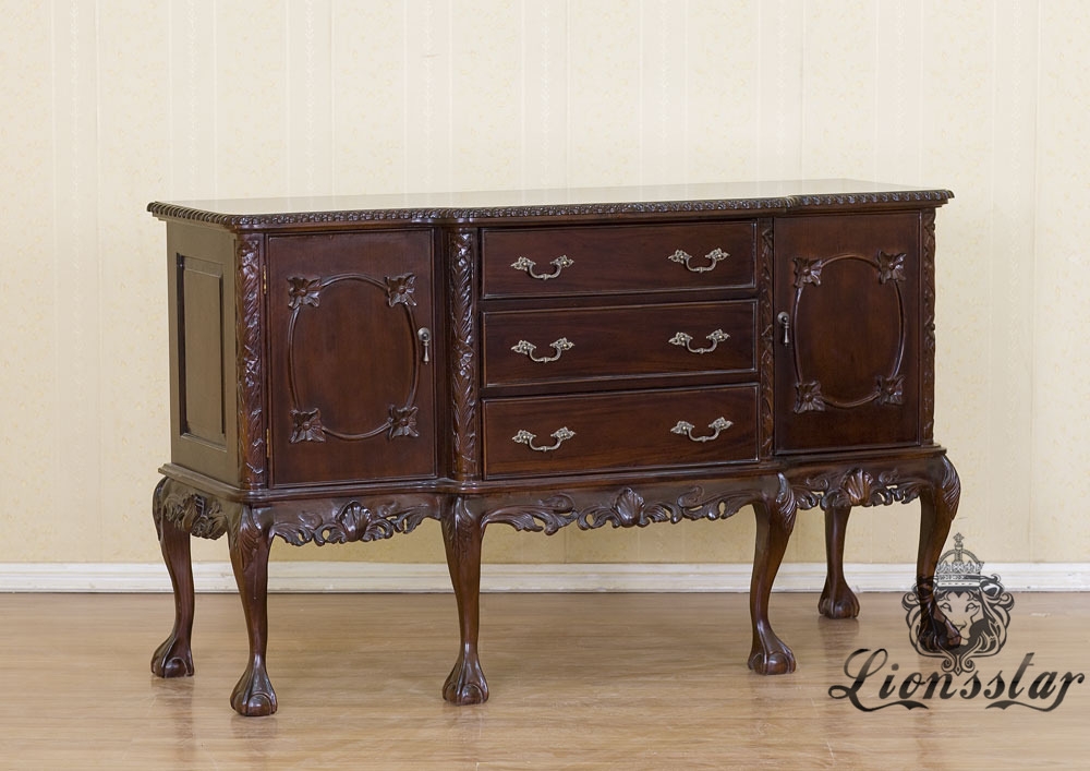 Anrichte Barock Mahagoni Holz A.286 Anrichte Barock Mahagoni Holz A.286
