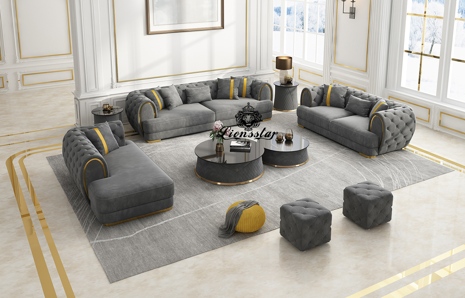 Designercouchtisch Bogen