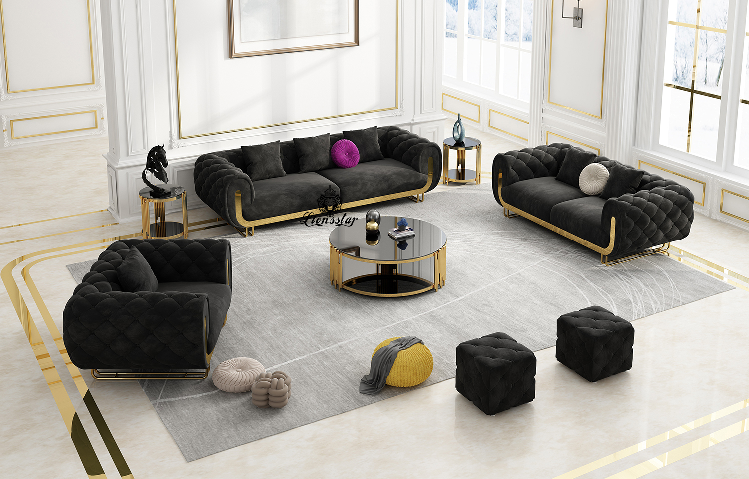 Luxus Design Sofa Set Bubble