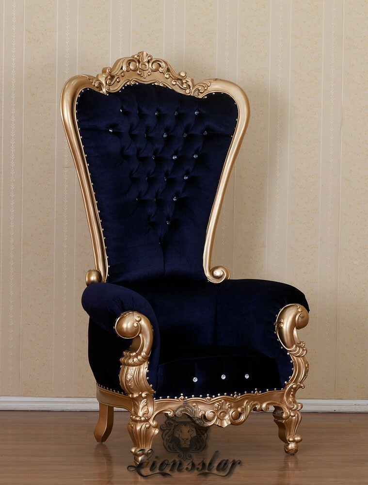 King Chair Schwarz Gold