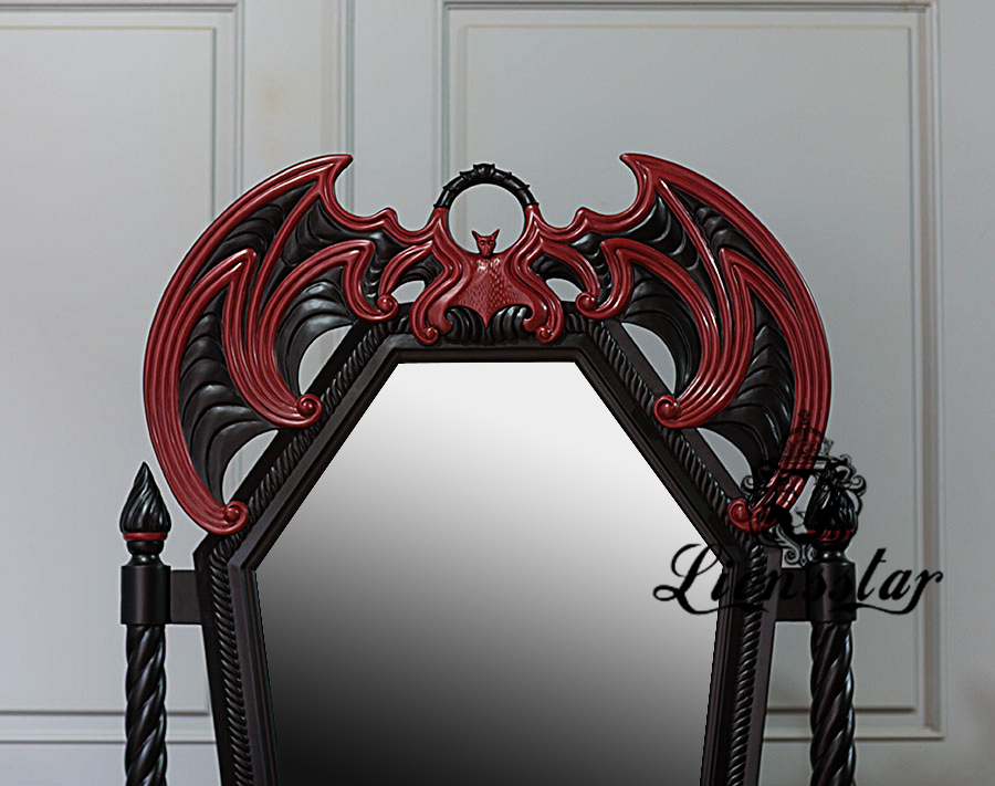Luxus Standspiegel Gothic Bat