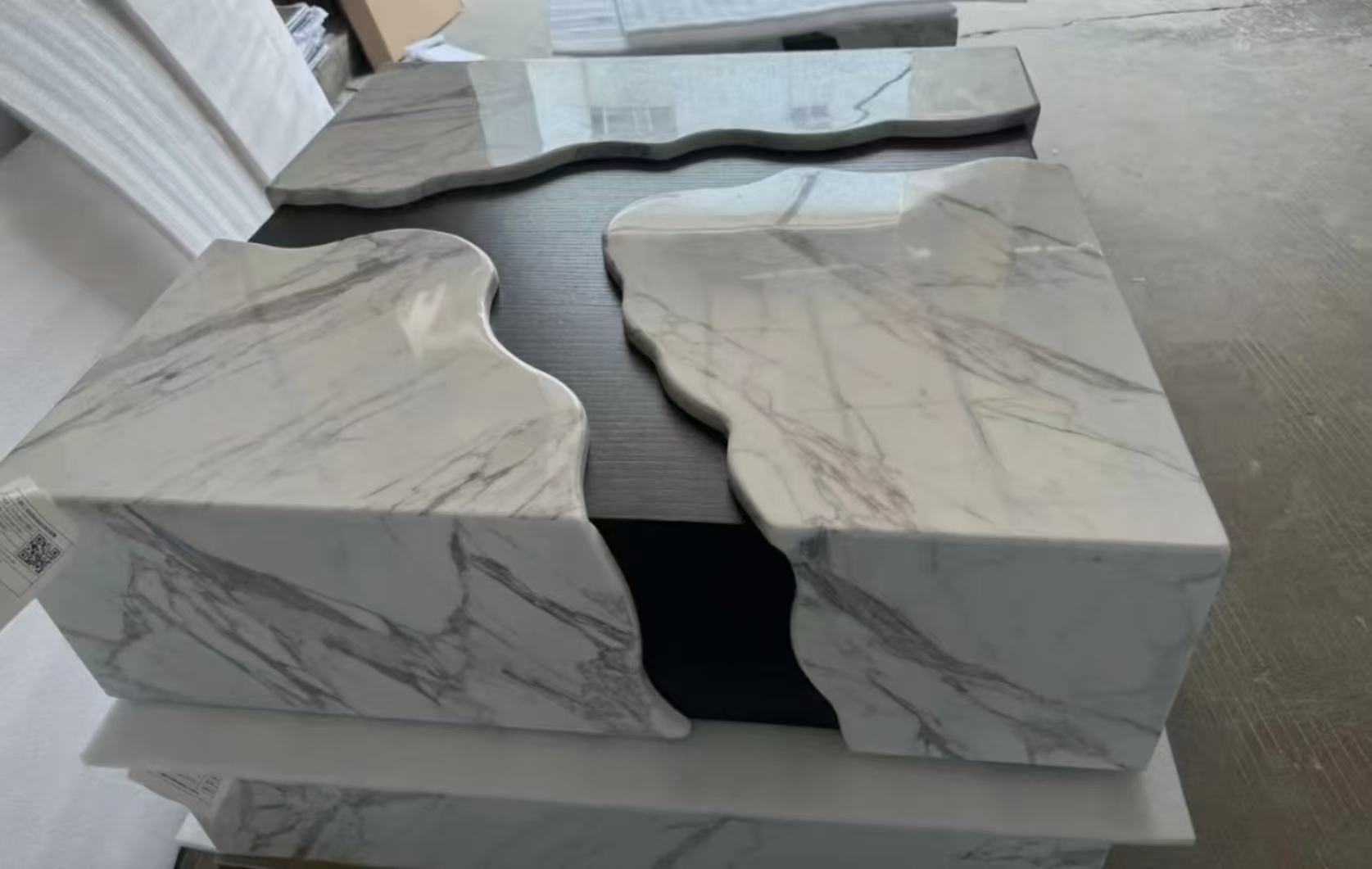 Couchtisch Design Marmor Massiv 