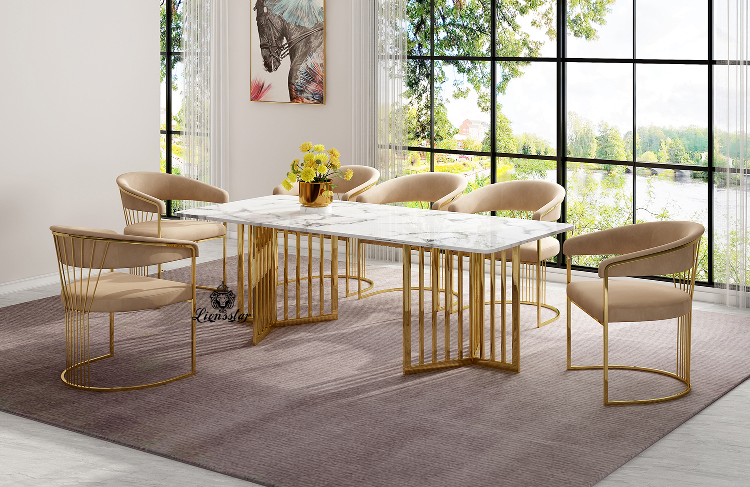 Luxus Designer Esstisch Lattice