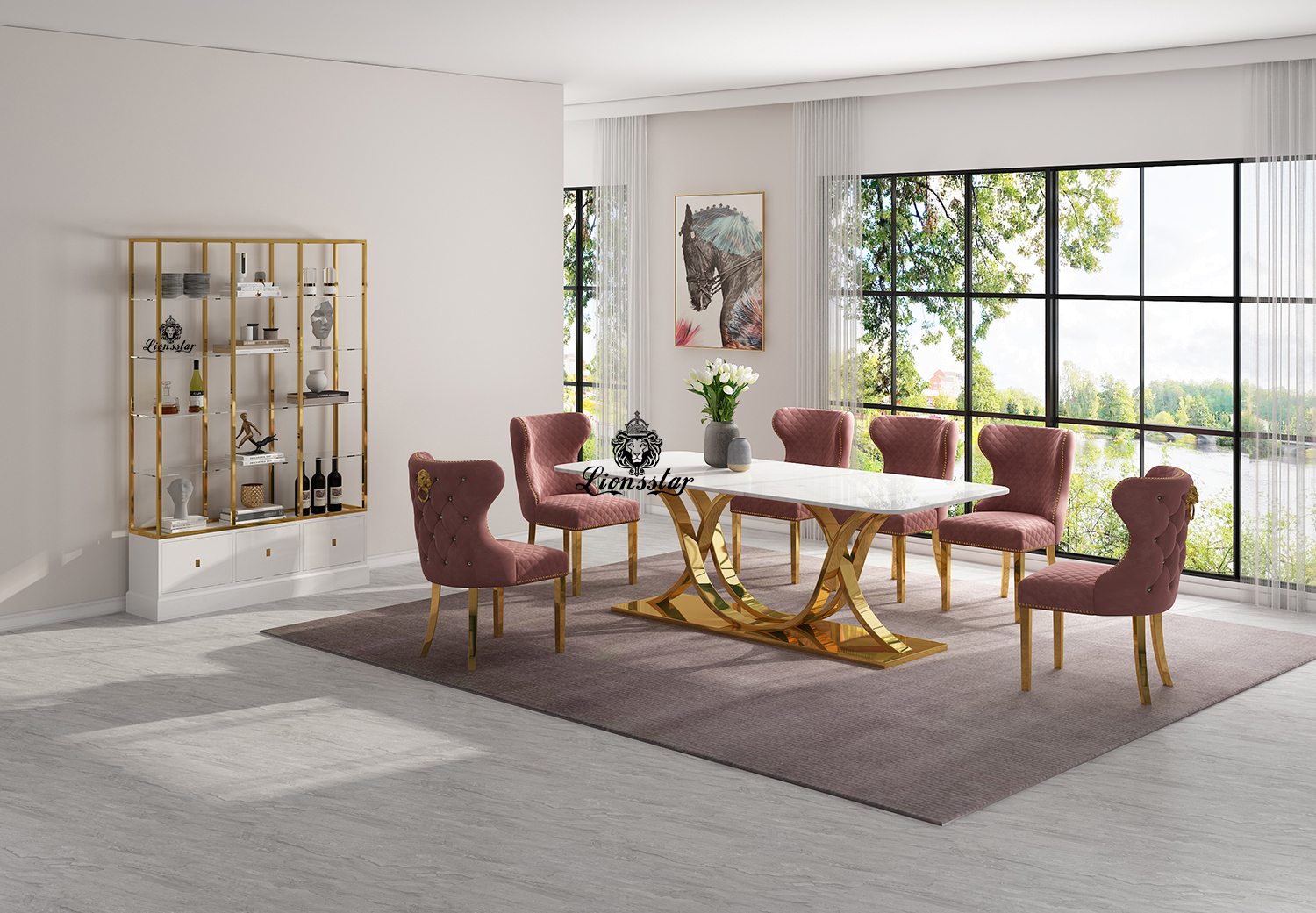 Luxus Designer Esstisch Leonis Aurum Luxus Designer Esstisch Leonis Aurum