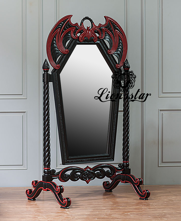 Luxus Standspiegel Gothic Bat Luxus Standspiegel Gothic Bat