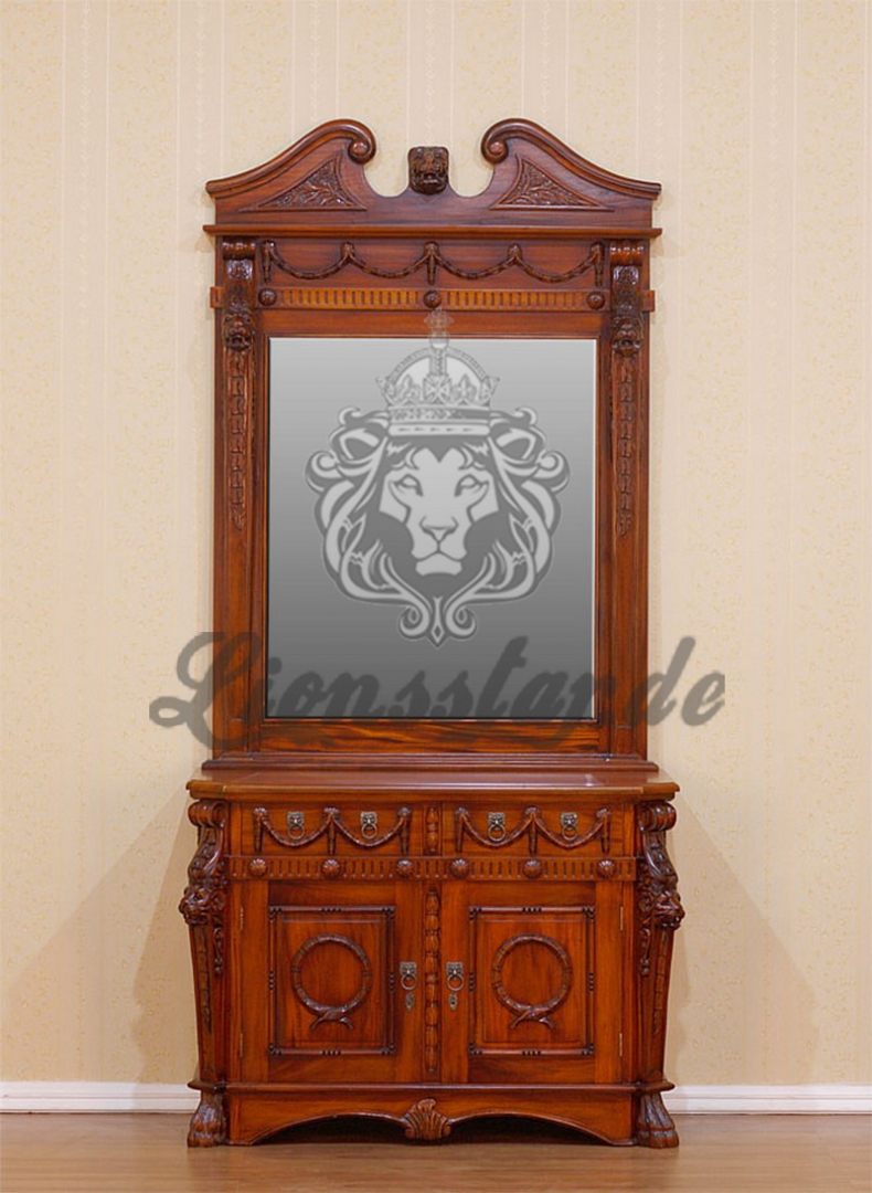 Spiegelkommode Barock Mahagoni Holz Sk.287 Spiegelkommode Barock Mahagoni Holz Sk.287