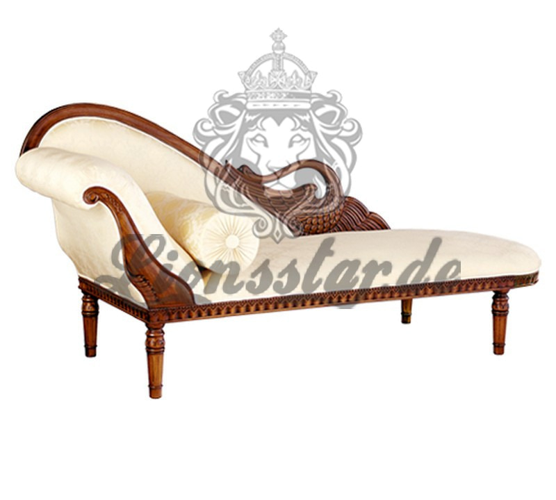 Recamiere Barock Mahagoni Holz R.222 Recamiere Barock Mahagoni Holz R.222