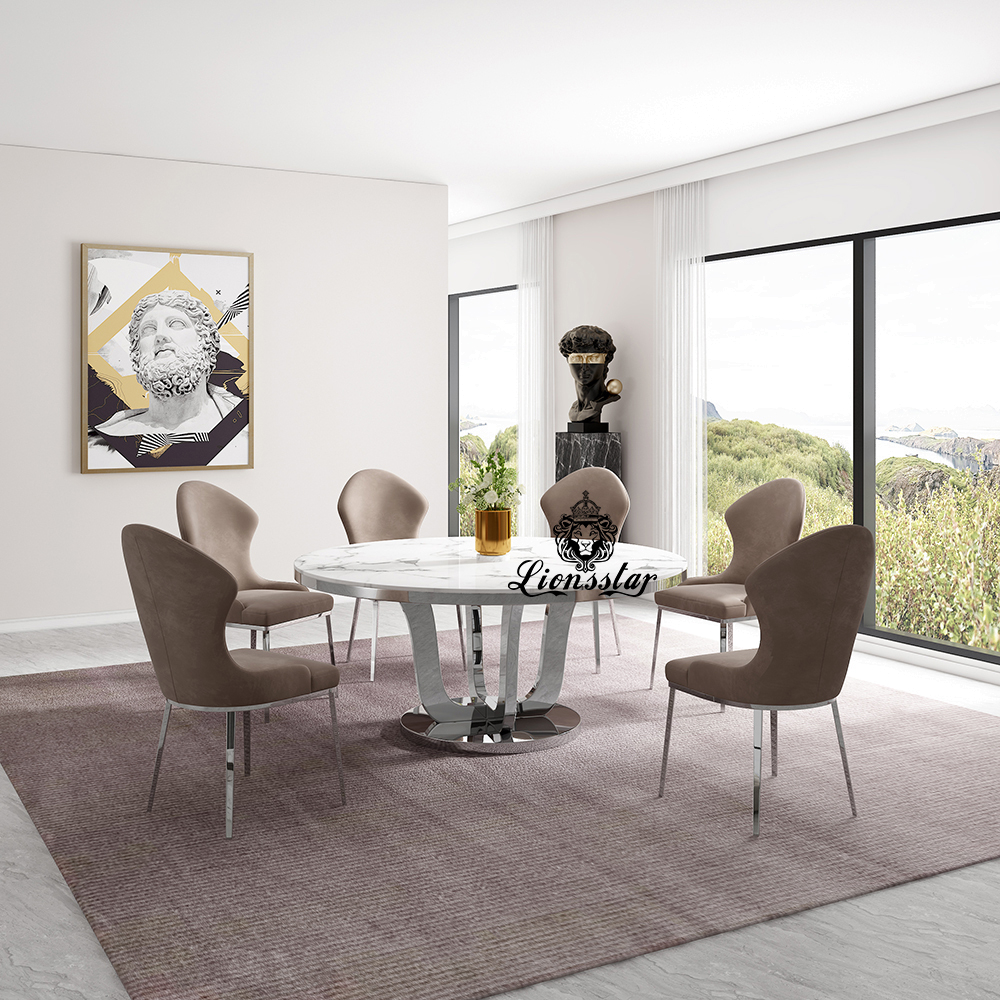Designer Esstisch Silver Lotus Designer Esstisch Silver Lotus