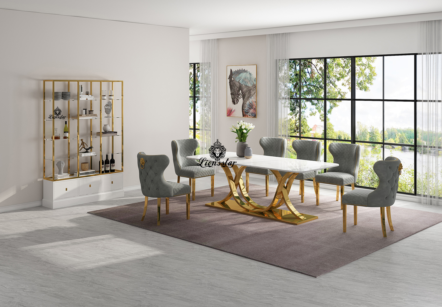 Luxus Designer Esstisch Leonis Aurum Luxus Designer Esstisch Leonis Aurum
