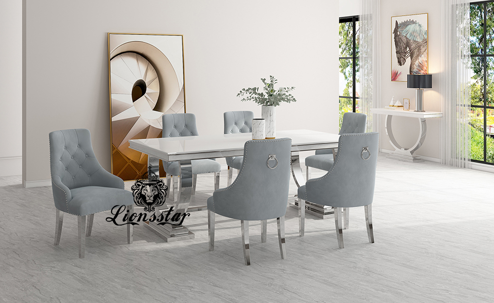 Luxus Stuhl Loft Design Silber