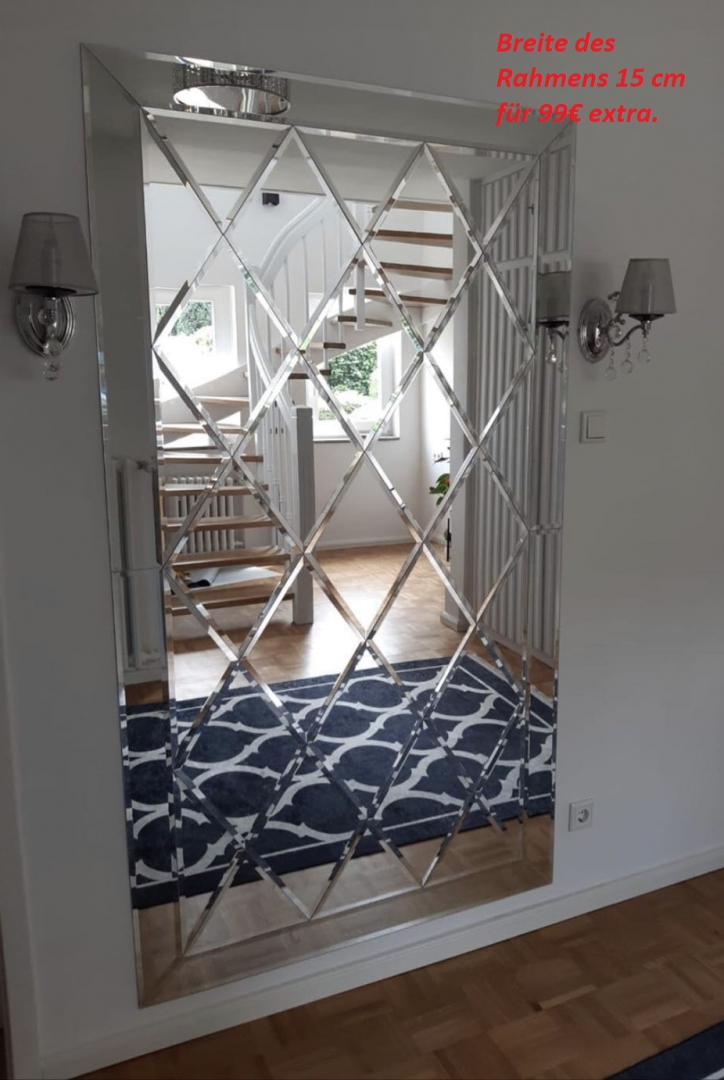 Designer Spiegelfliesen facettierte Wandfliesen 2,4 qm Spiegel Fliesen Designer Spiegelfliesen facettierte Wandfliesen 2,4 qm Spiegel Fliesen