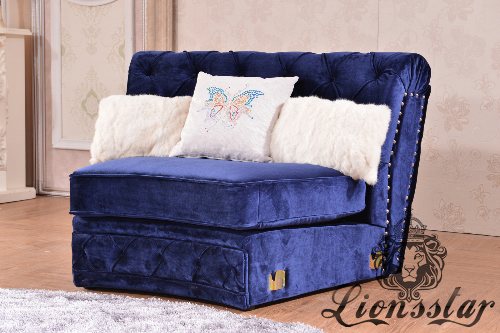 Moderne Couchgarnitur Blau