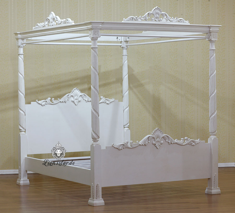 Himmelbett Weiß Glänzend Himmelbett Weiß Glänzend