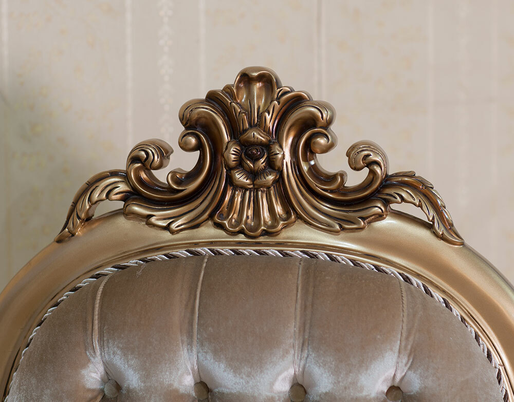 Luxus Barocksofa Gold 