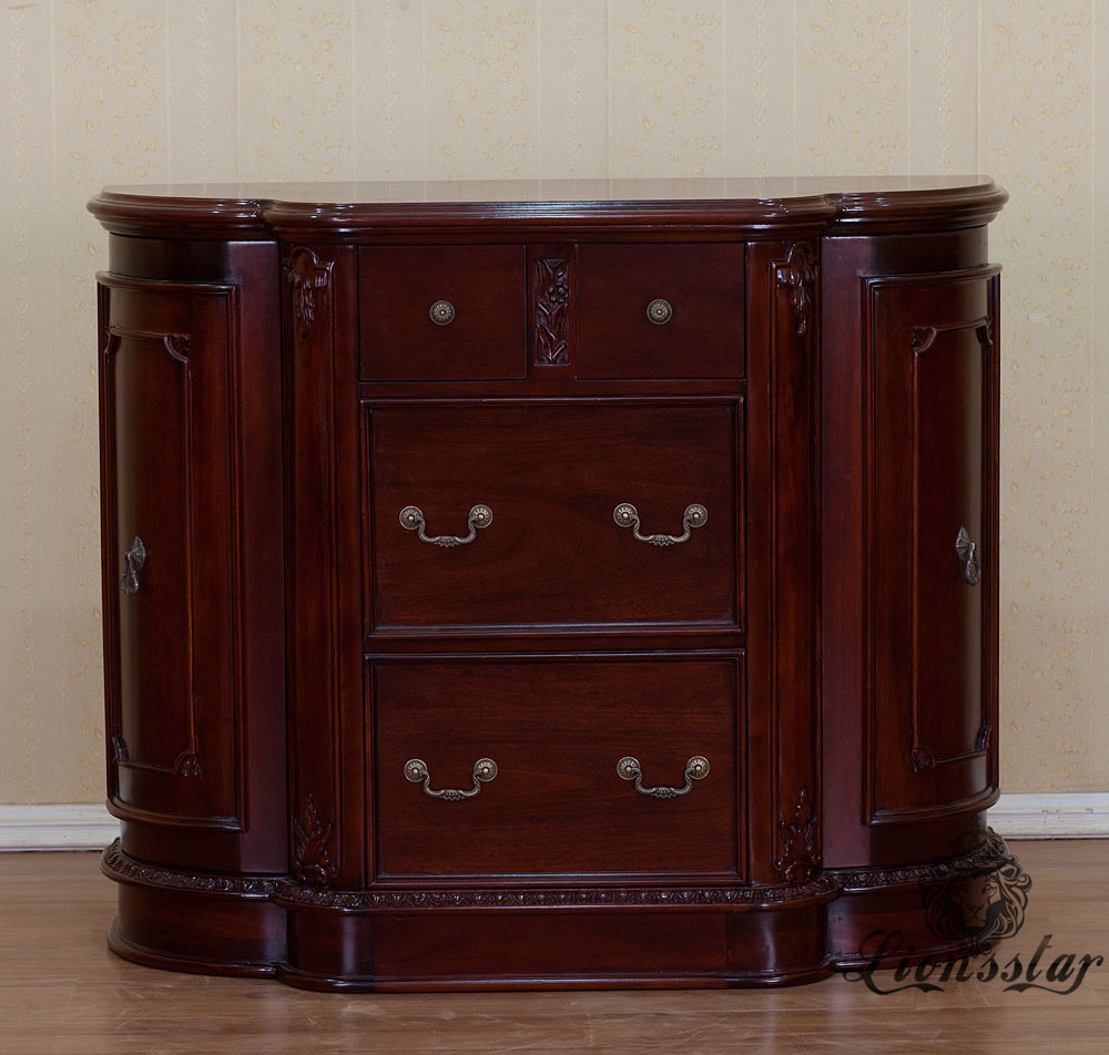 Anrichte Barock Mahagoni Holz A.171 Anrichte Barock Mahagoni Holz A.171