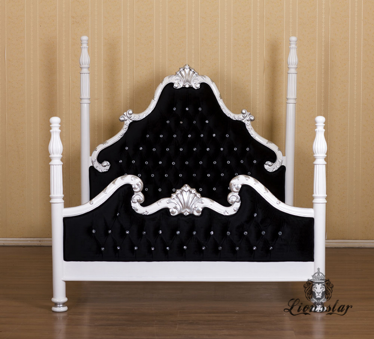 Bett Barock Italia Schwarz