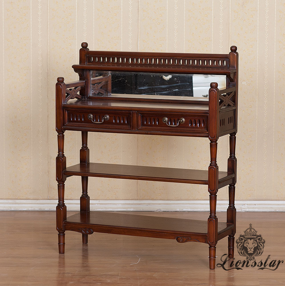 Anrichte Barock Mahagoni Holz A.342 Anrichte Barock Mahagoni Holz A.342