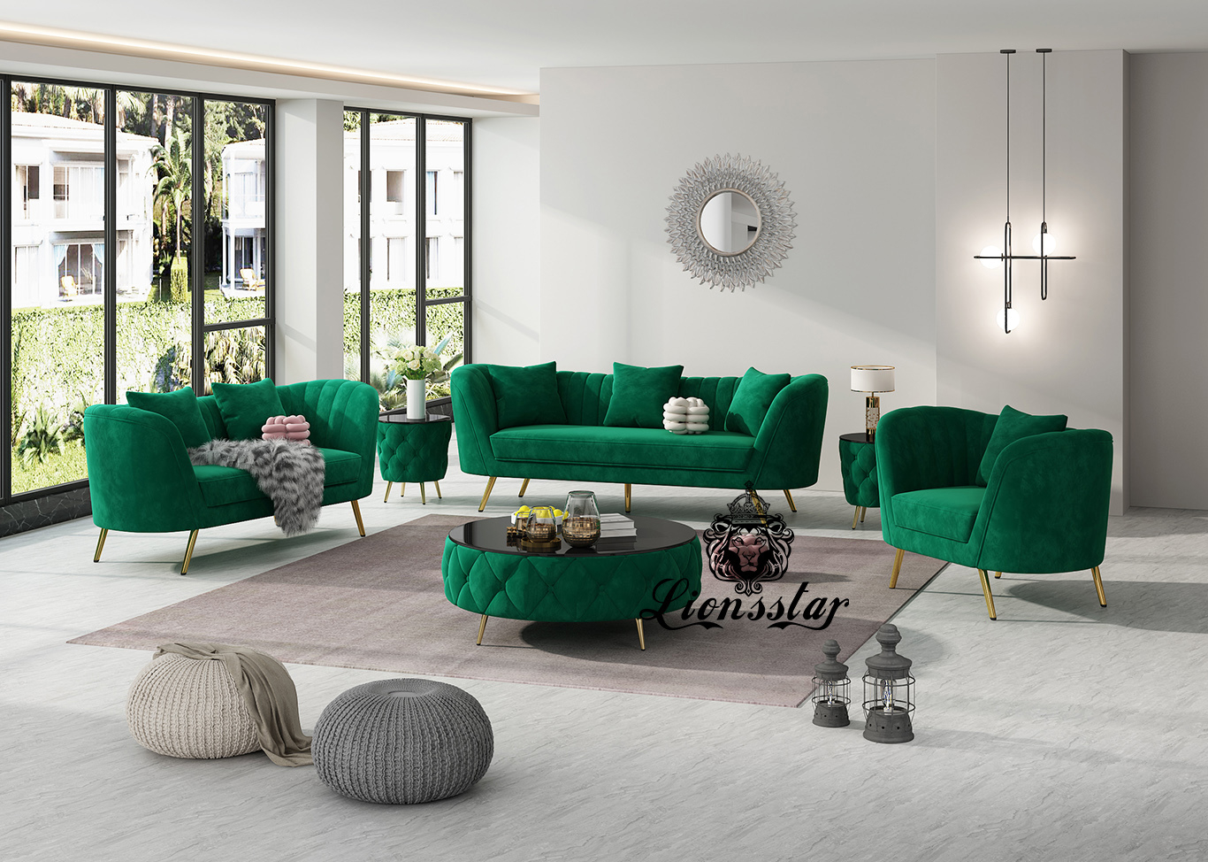 Luxus Designer Sofa Set Boston