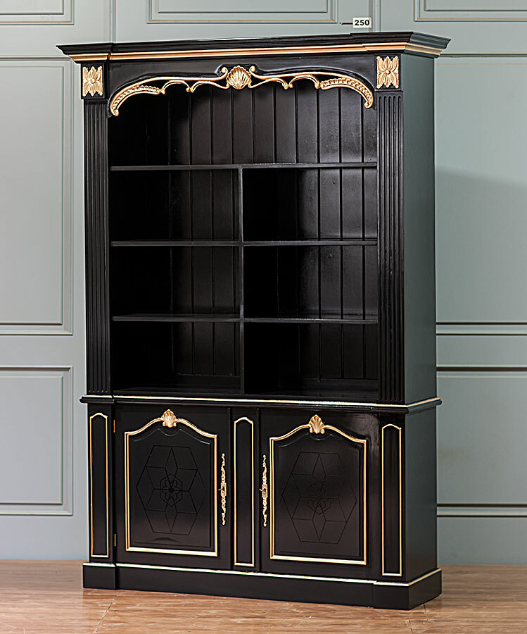 Bücherschrank Klassisch Massiv Luxus
