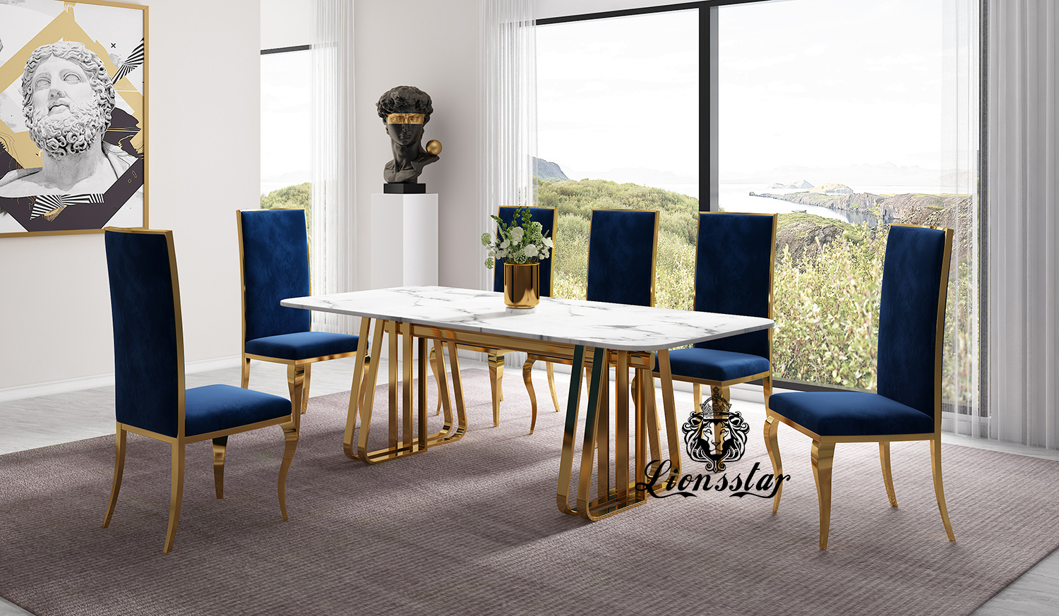 Luxus Esstisch King Design Golden Luxus Esstisch King Design Golden