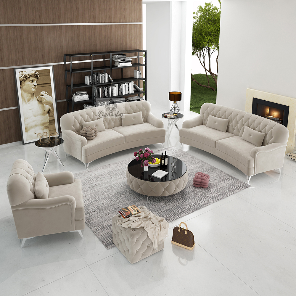 Edel Designer Sofa Set Lounge Curvy