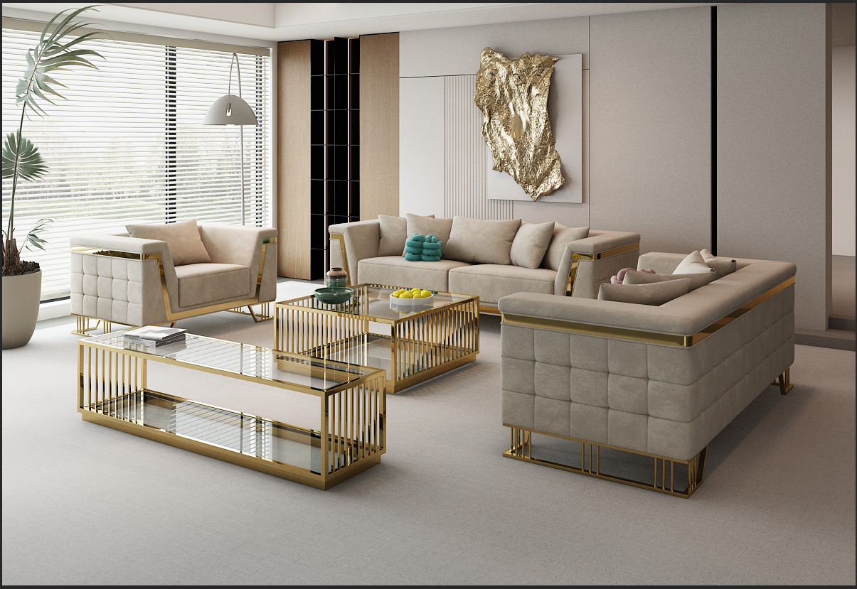 Luxus Sofaset Loft Modern Swings