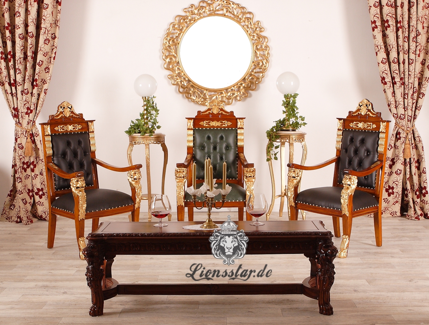 Luxus Couchtisch Löwe Massivholz Luxus Couchtisch Löwe Massivholz