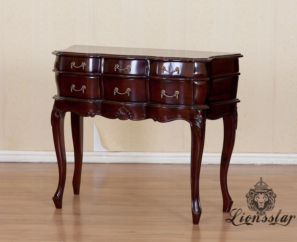 Anrichte Barock Mahagoni Holz A.254 Anrichte Barock Mahagoni Holz A.254