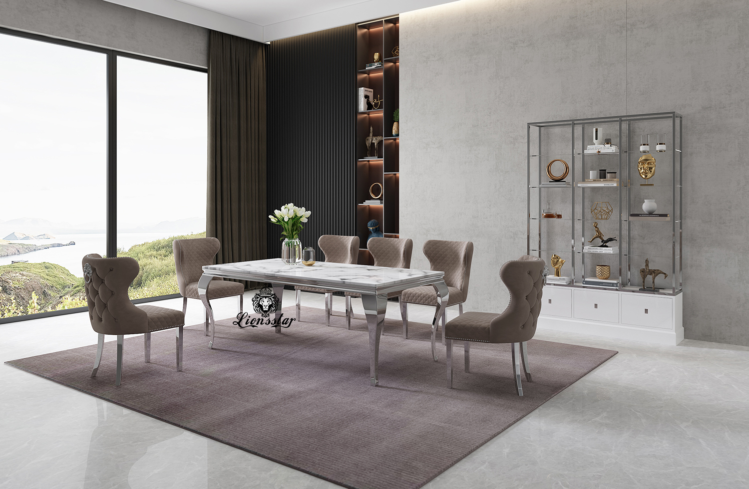 Luxus Designer Esstisch Set Leonis Aurum II Luxus Designer Esstisch Set Leonis Aurum II