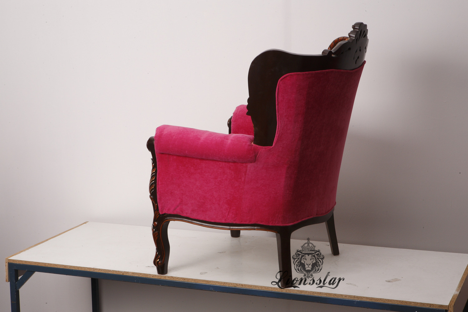 Thronstuhl Barock Pink