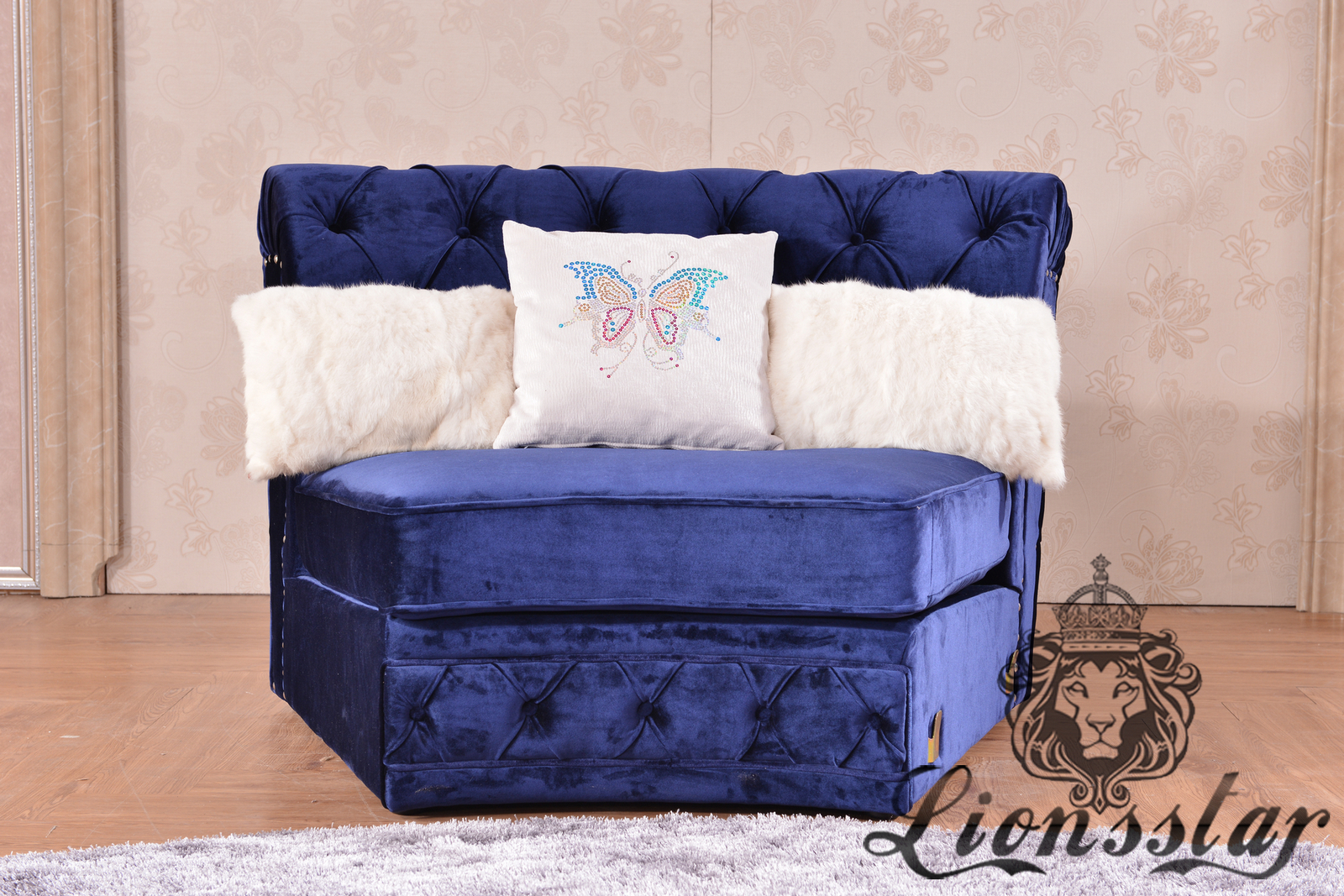 Moderne Couchgarnitur Blau