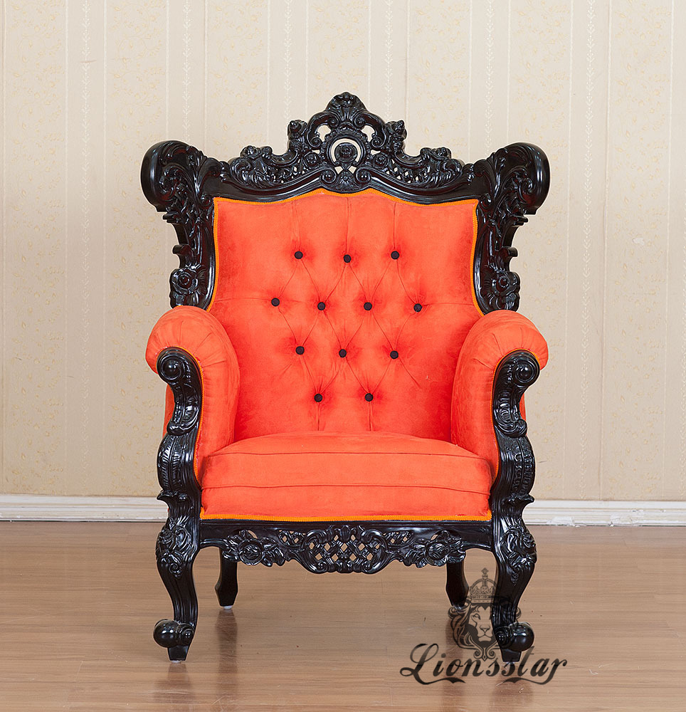 Thronstuhl Barock Orange