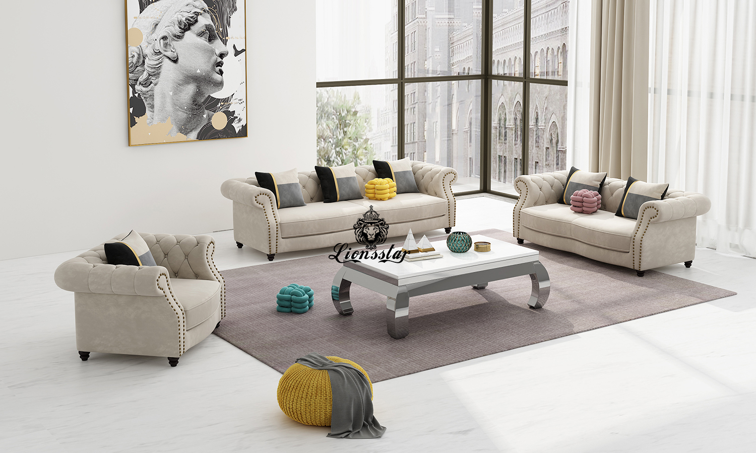 Designer Luxus Sofa Set Arizona