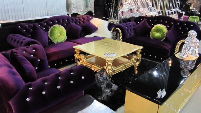 Handgefertiger Couchtisch Rokoko Gold Handgefertiger Couchtisch Rokoko Gold
