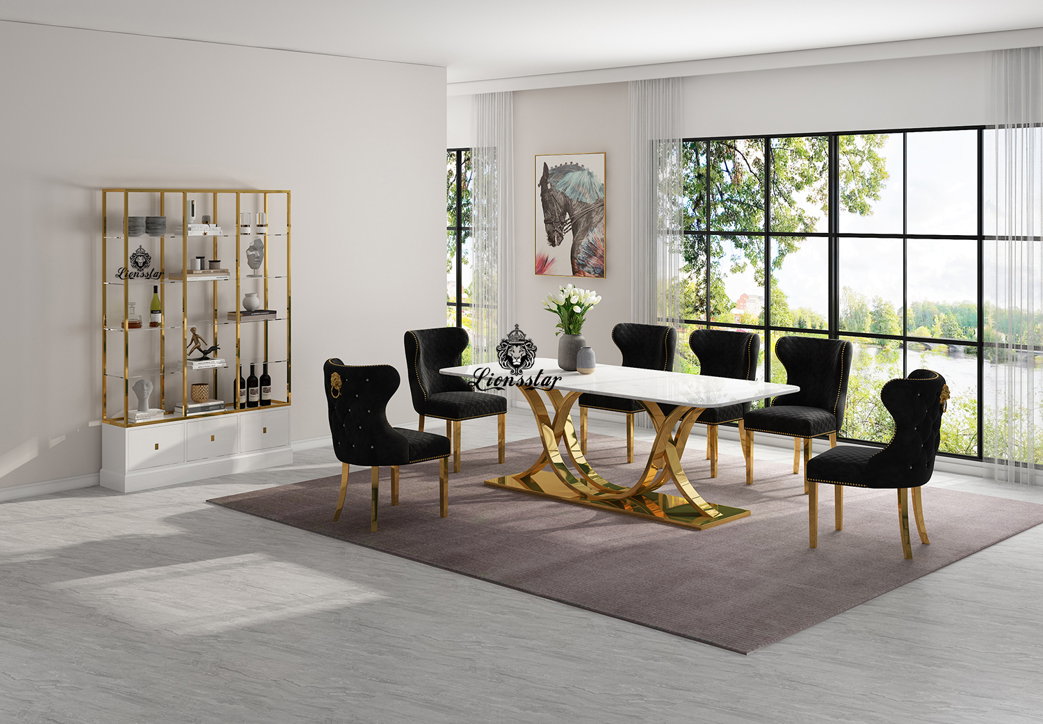 Luxus Designer Esstisch Leonis Aurum Luxus Designer Esstisch Leonis Aurum